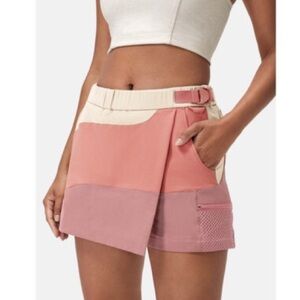 Outdoor Voices rectrek Hiking Peach Skirt Skort Adjustable Buckle Waist small